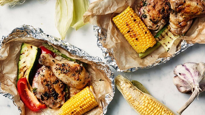 Rustic Foiled Baked Chicken