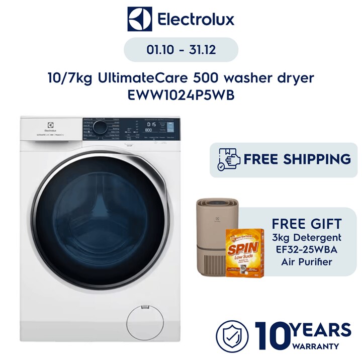 10kg/7kg UltimateCare 500 washer dryer